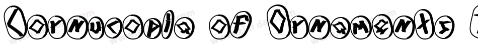 Cornucopia of Ornaments Three字体转换